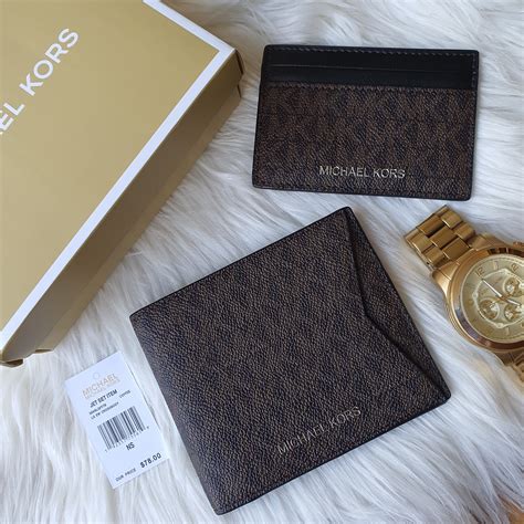 michael kors mens wallet gift set|michael kors wallet clearance sale.